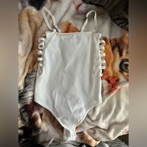 Crisp white Forever 21 bodysuit